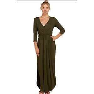 Annabelle Women's Curve Hemline Wrap Maxi XL - Black